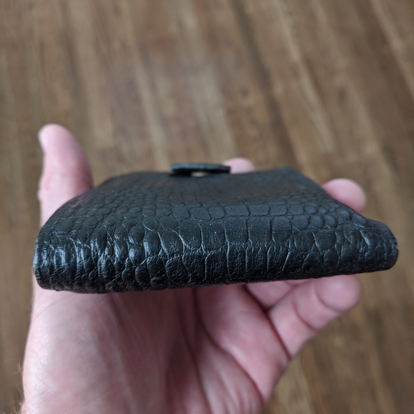 Vintage wallet black alligator skin - Picture 2 of 8